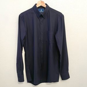 Wool&Prince Navy Button Down (S Tall)